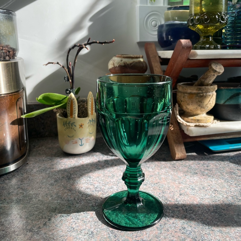 Libbey Duratuff Gibraltar Juniper Glass Goblet